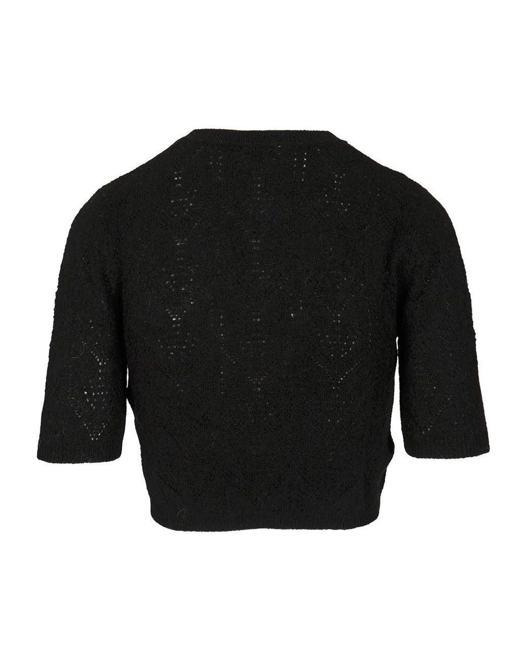 P.A.R.O.S.H. Black Round-Neck Sweater