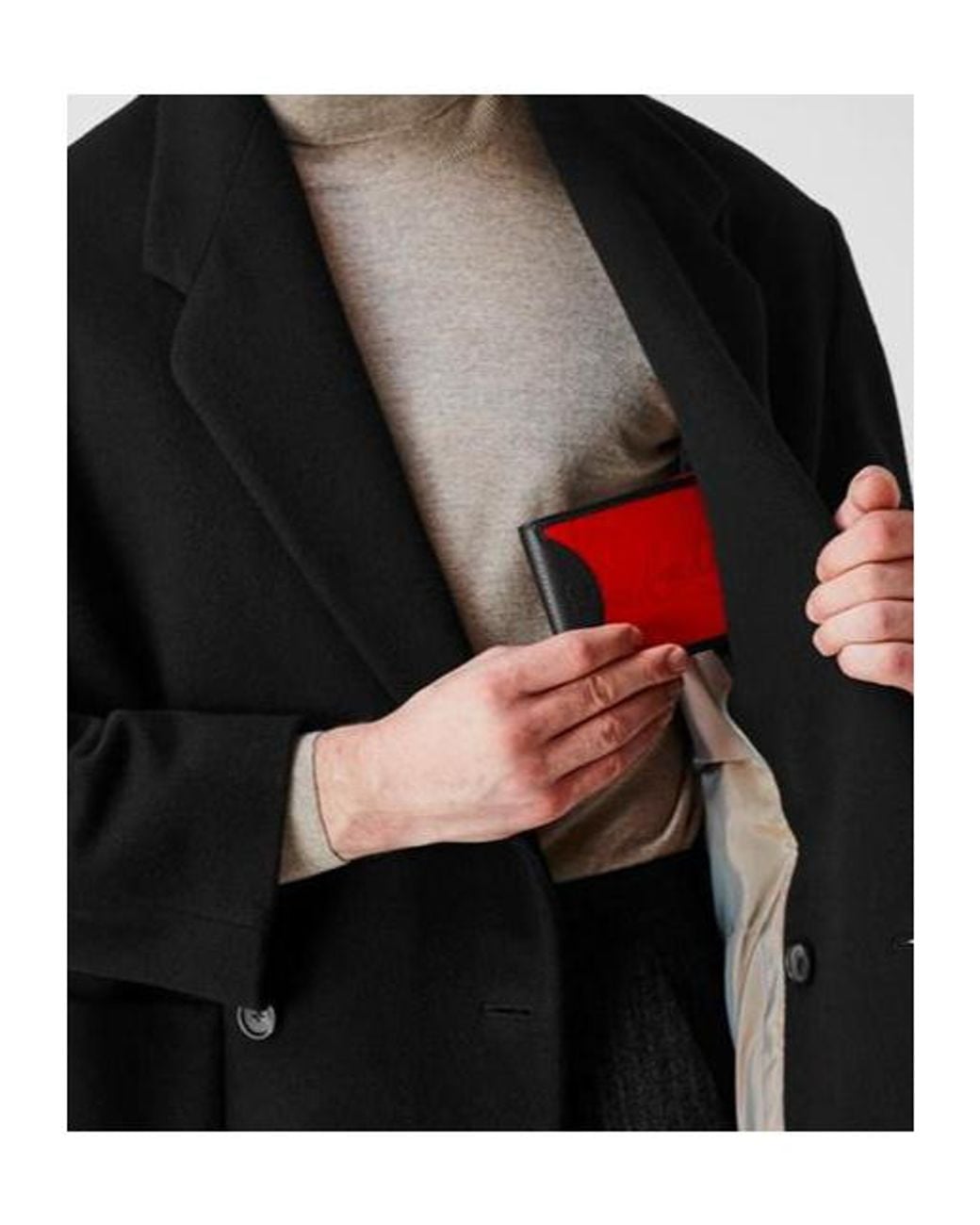 Christian Louboutin Red Coolcard Bifold Wallet for men