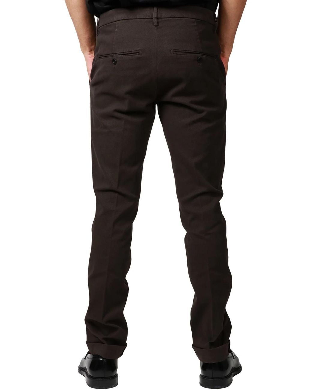 Dondup Black Gaubert Button Trousers for men