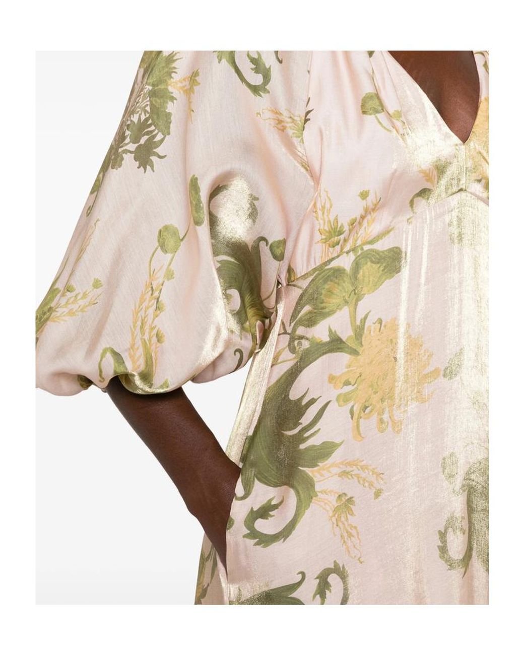LaDoubleJ Natural V-Neck Dress