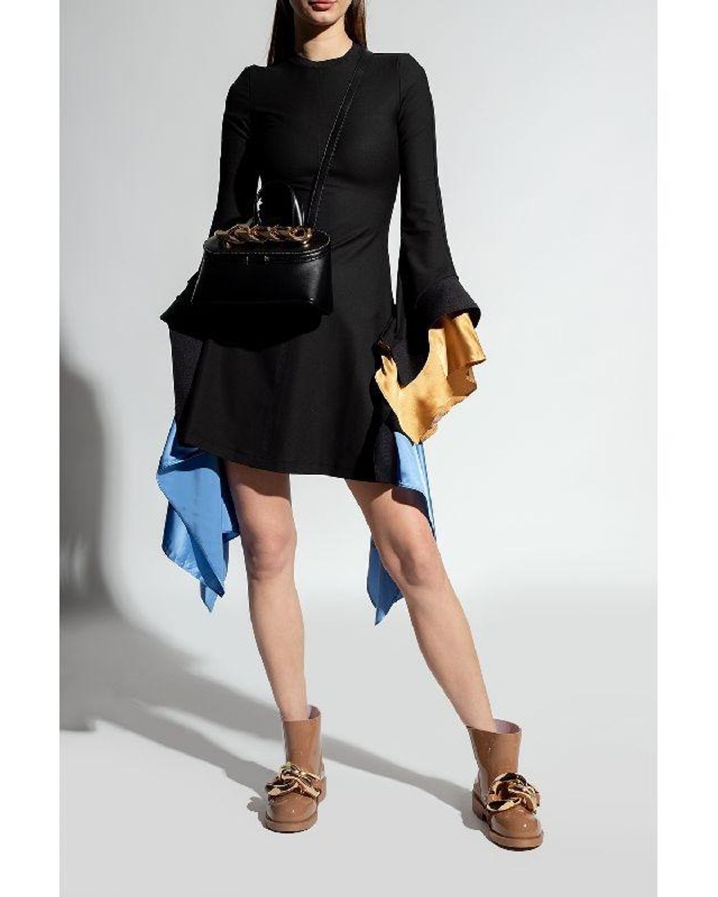 J.W. Anderson Brown Jw Anderson Chain-Embellished Pull-On Ankle Boots