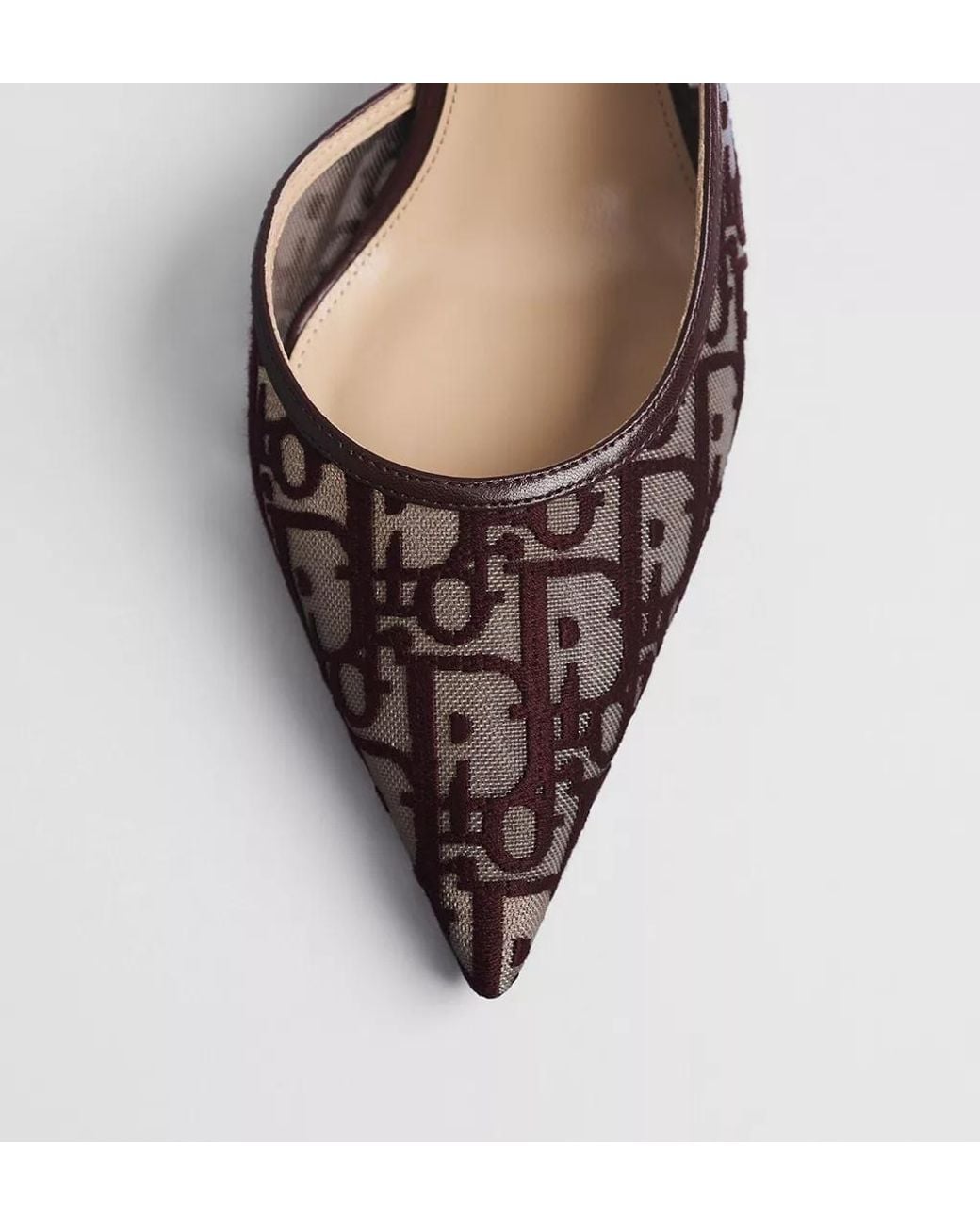 Dior Brown Aable Slingback Pump