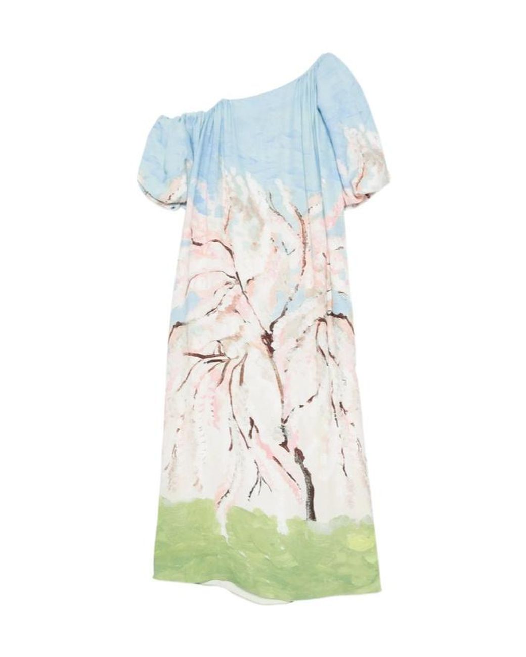 Stine Goya Blue One-Shoulder Dress