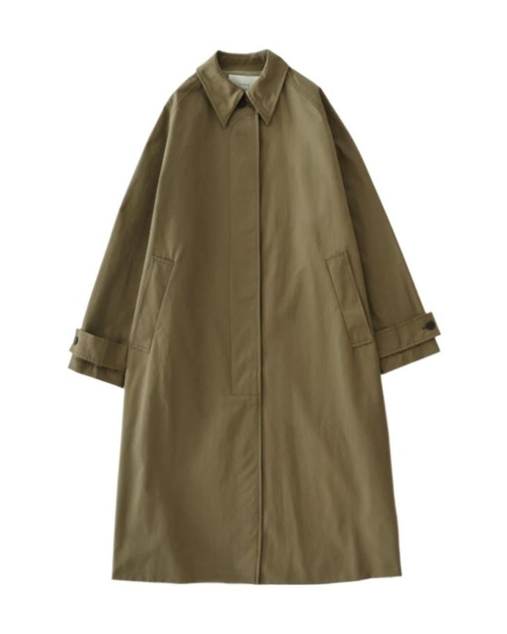Studio Nicholson Green Long-Sleeved Trench Coat