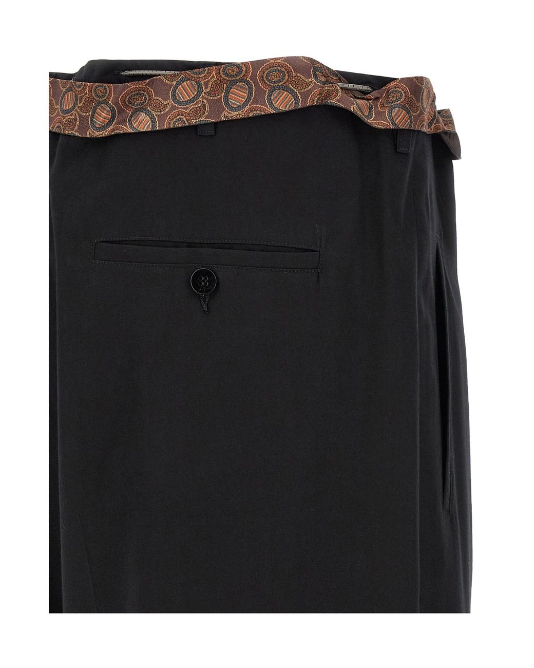 Magliano Black People's Chic Release Wide-Leg Pants for men