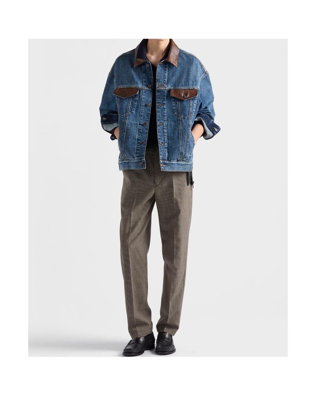 Prada Blue Denim Jacket for men