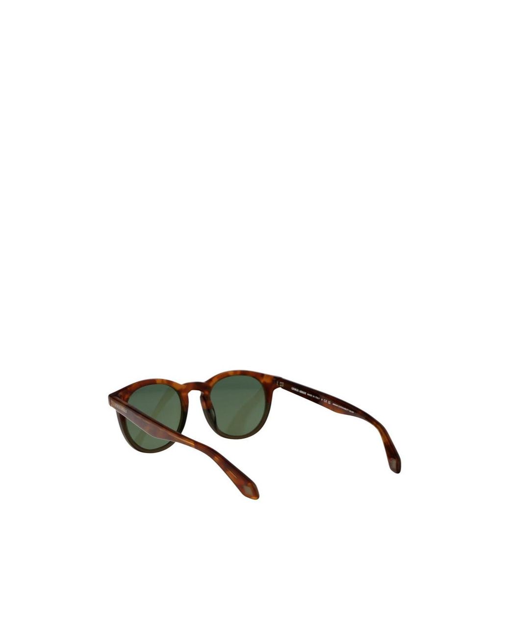 Giorgio Armani Green Round Frame Sunglasses for men