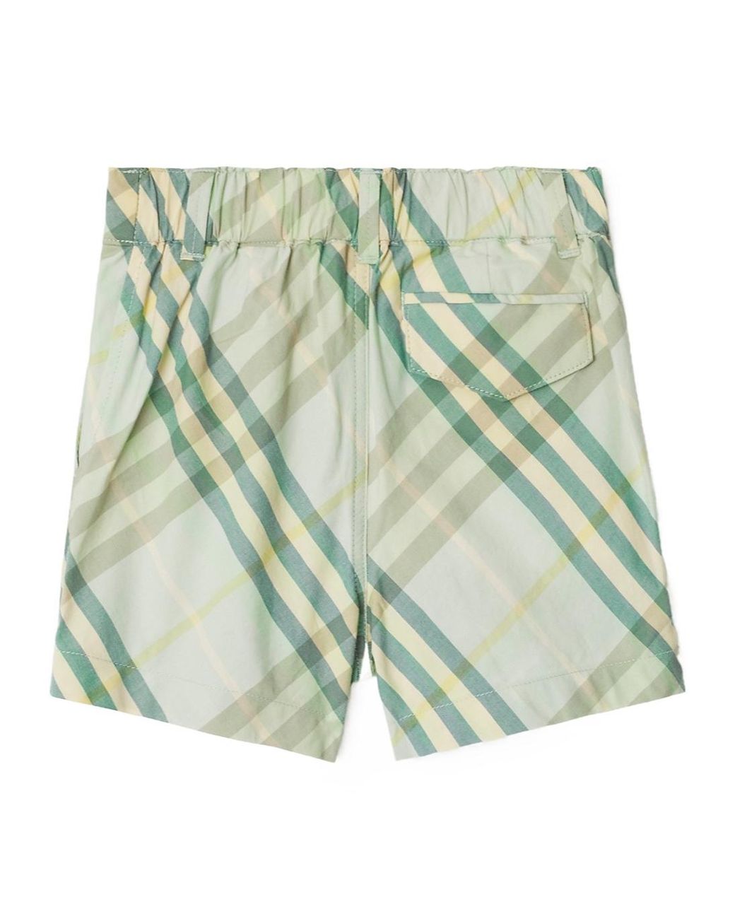 Burberry Green Check Cotton Shorts