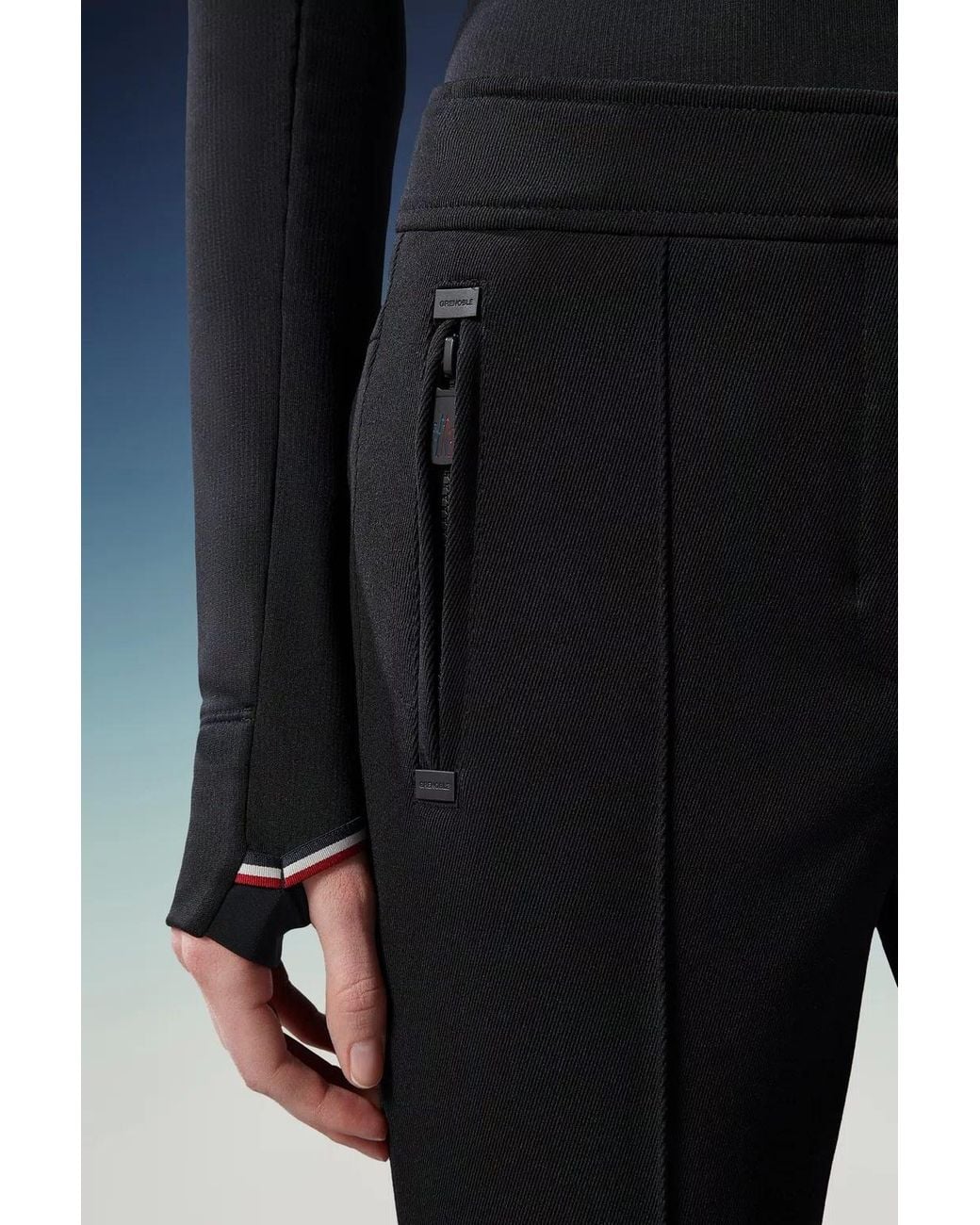 Moncler Black Grenoble Twill Trousers
