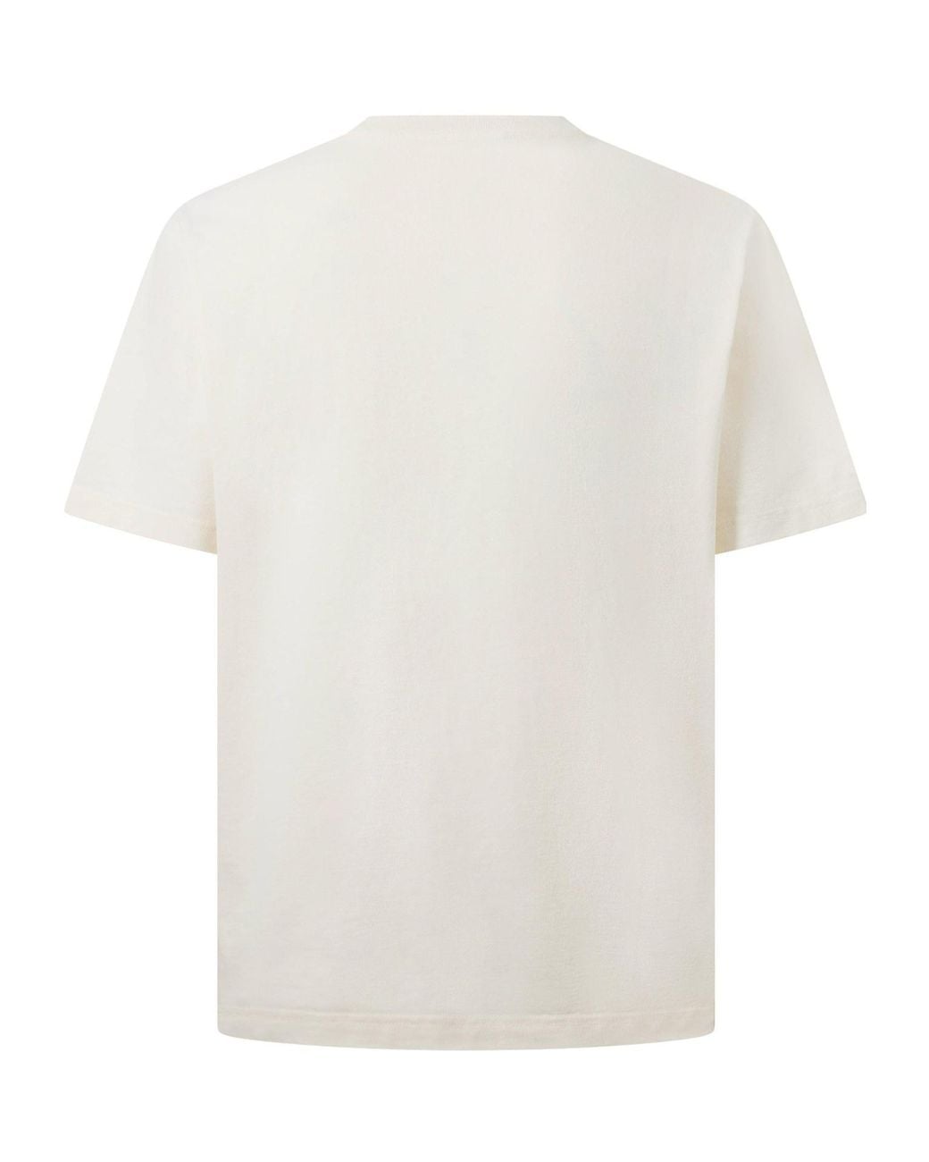 Maison Kitsuné White Double Fox Hooded Comfort T-Shirt for men