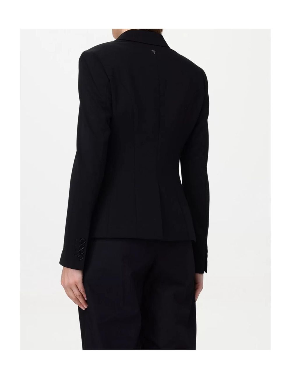 Dondup Black Single-Breasted Blazer