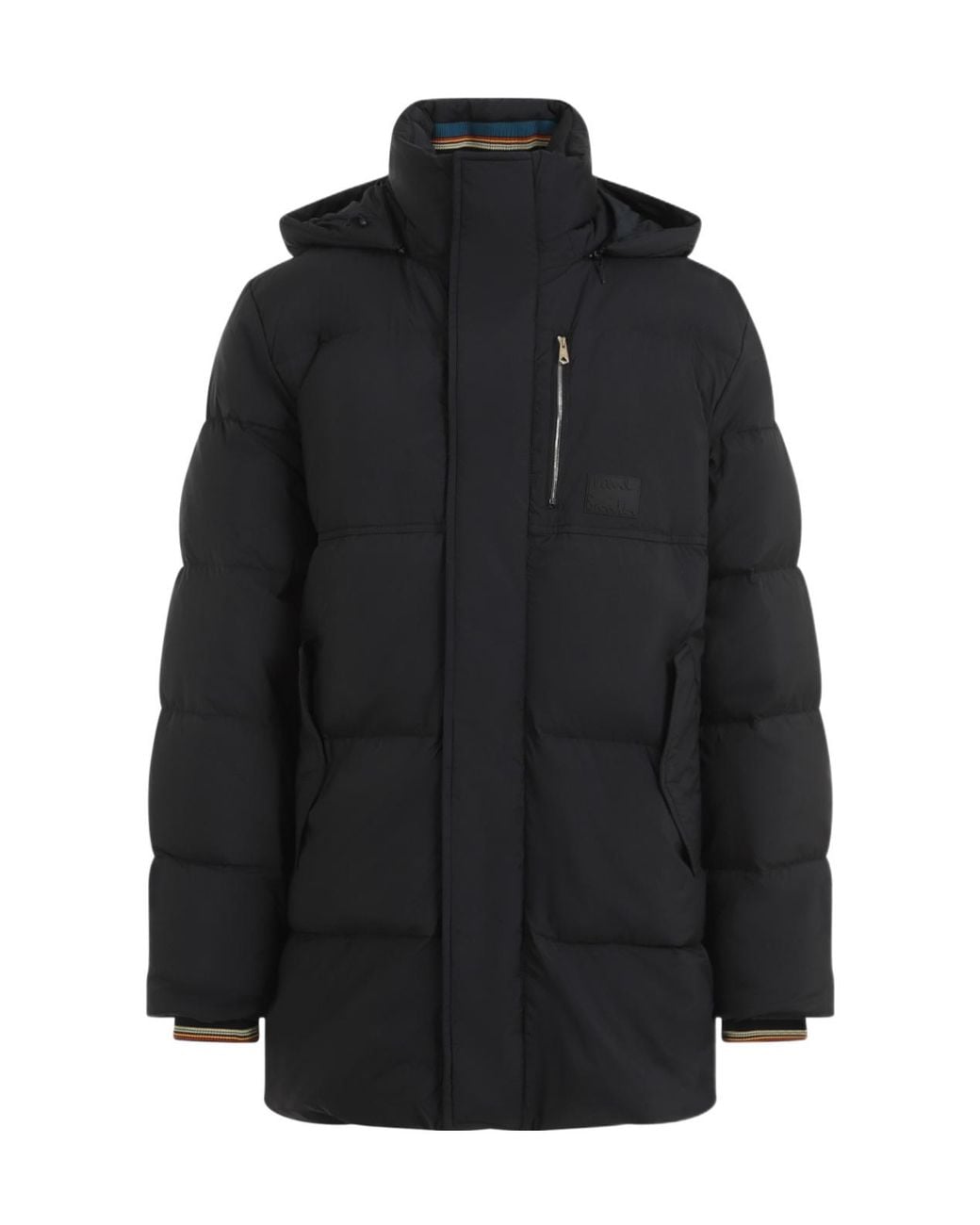 Paul Smith Black Hooded Coat for men
