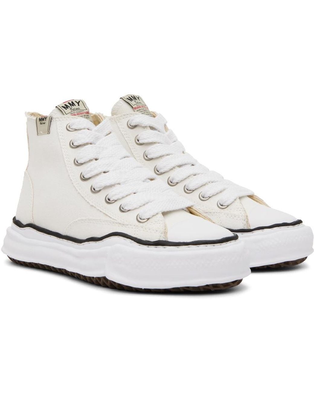 Maison Mihara Yasuhiro White Peterson High-Top Sneakers for men