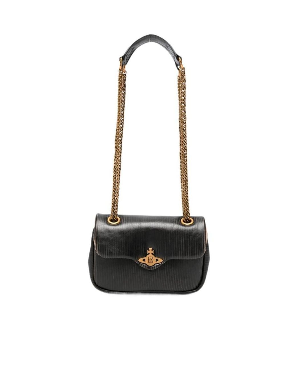 Vivienne Westwood White Orb-Plaque Shoulder Bag