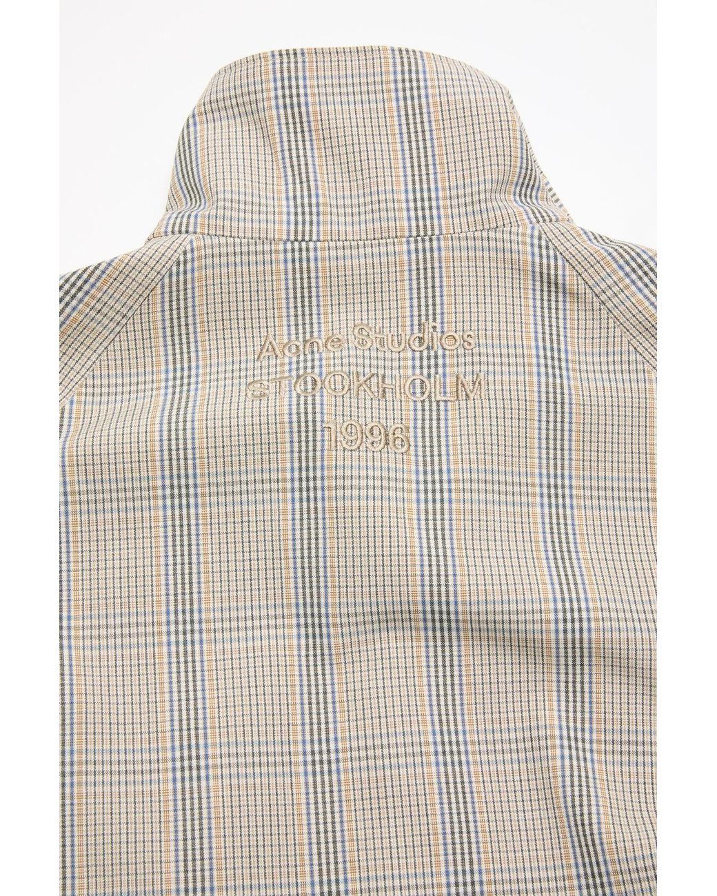 Acne Natural Lightweight Check Jacket