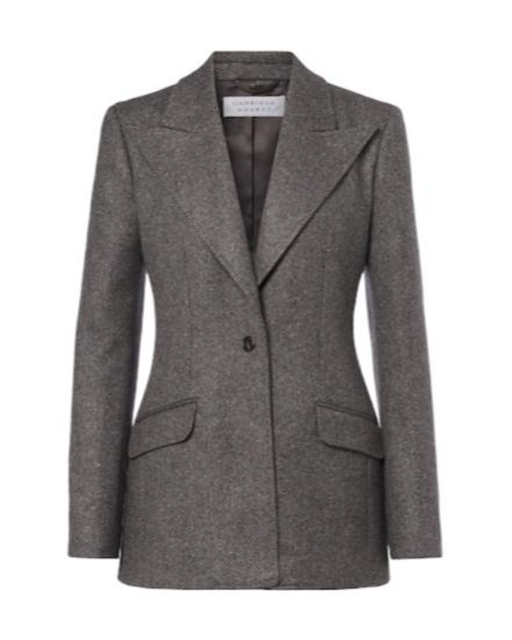 Gabriela Hearst Black Cashmere And Wool Blazer