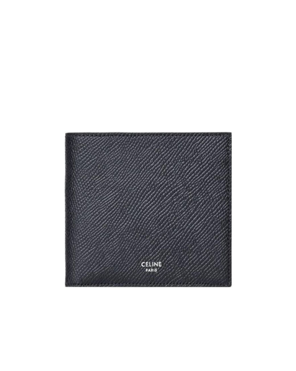 Céline Blue Bi-Fold Wallet With Coin Compartment for men