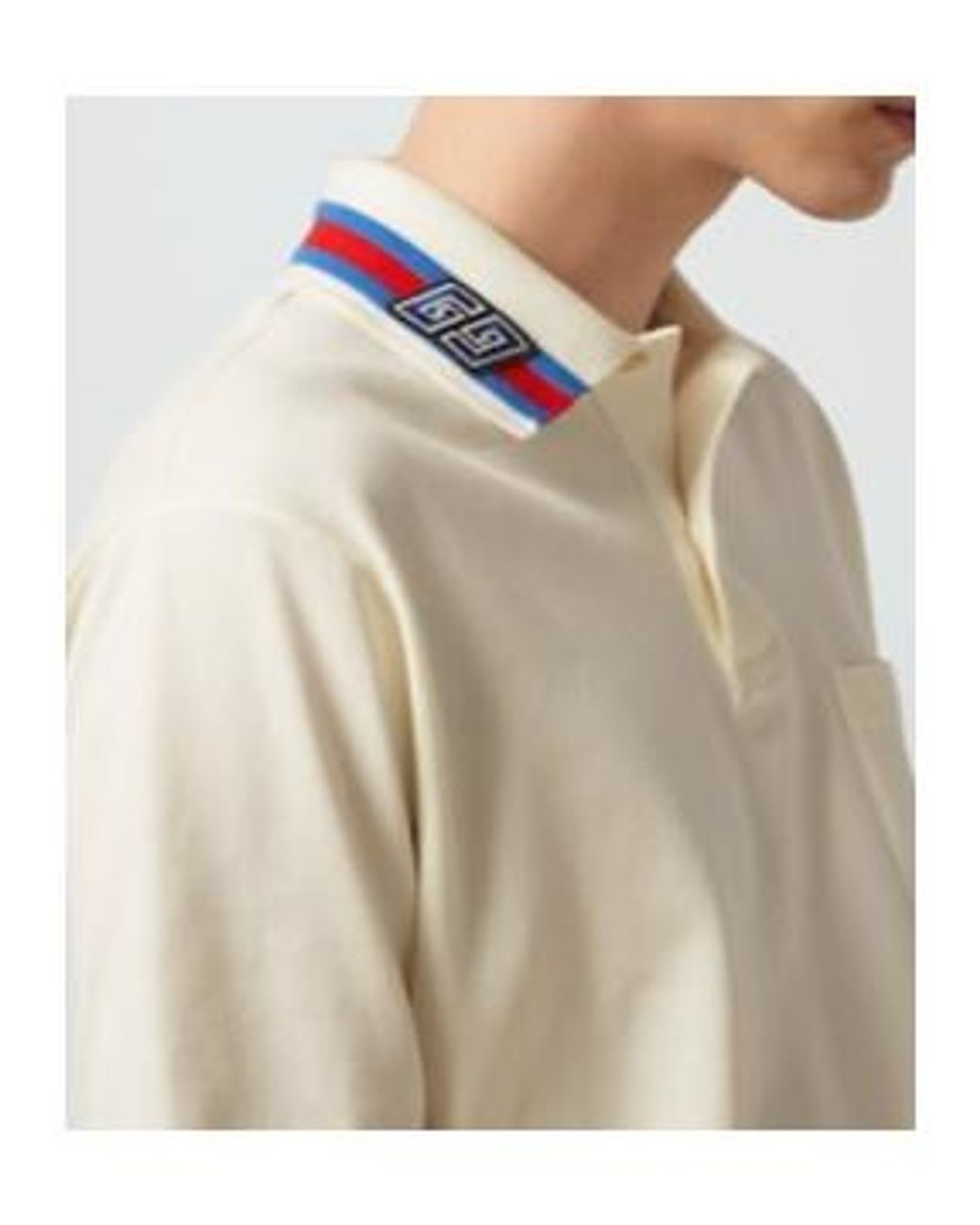 Gucci White Gg Cotton Polo Shirt for men