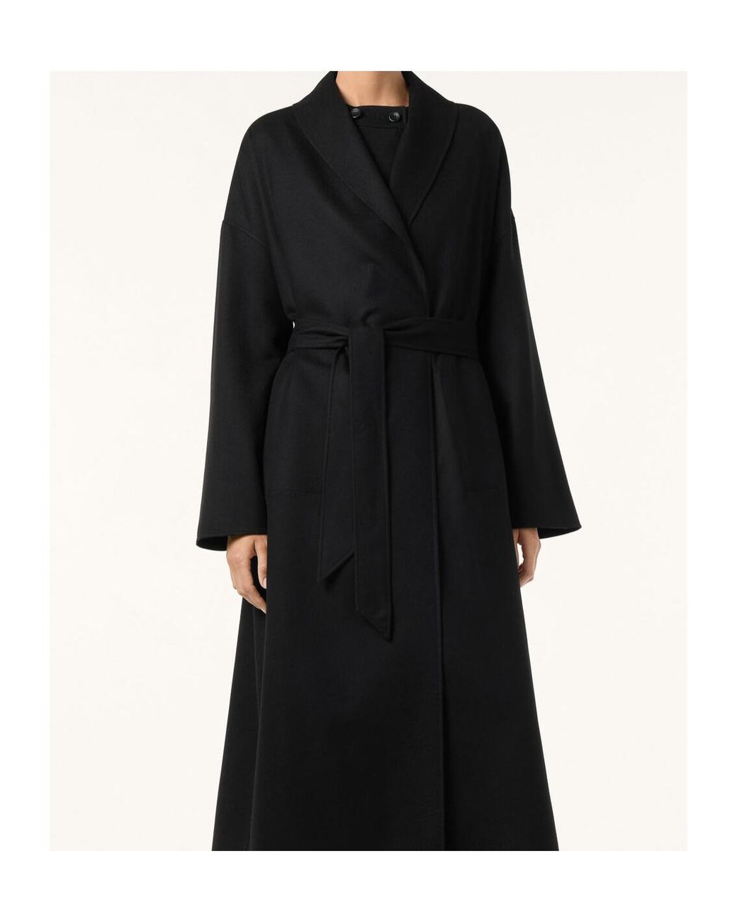 Loro Piana Black Dorian Royal Lightness Coat