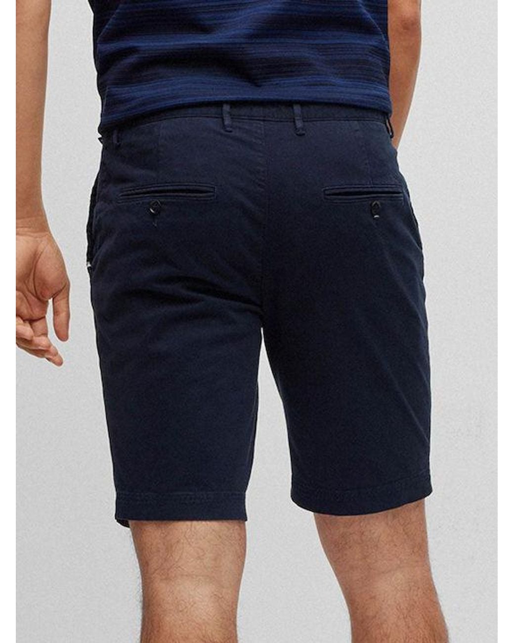 Boss Blue Boss Slim-Fit Shorts for men