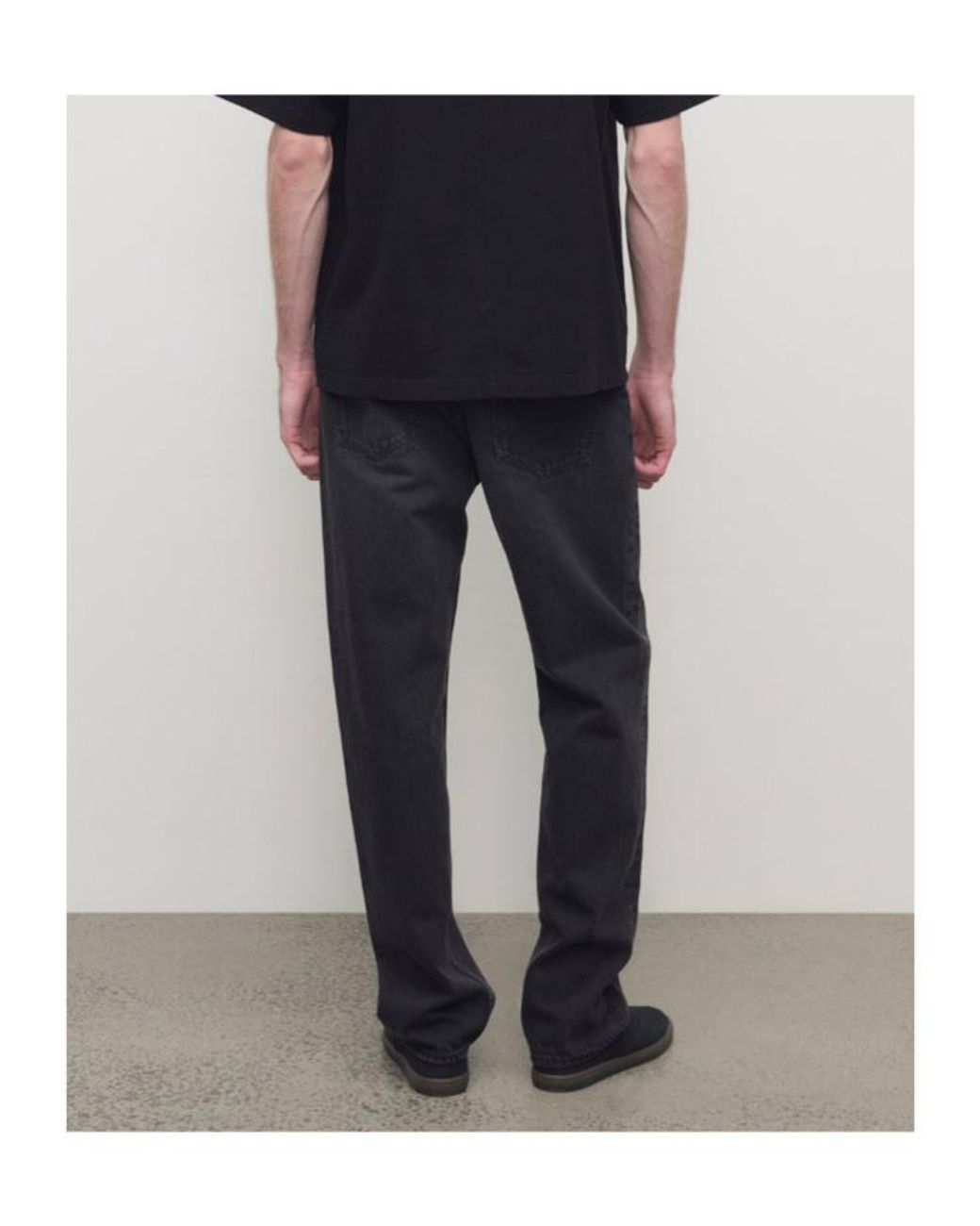 The Row Black Tarino Straight Leg Jeans for men