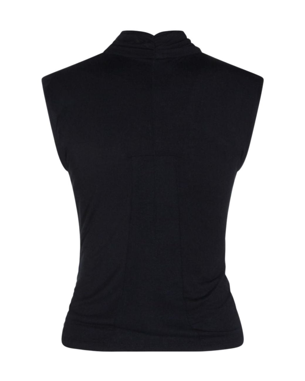 Thom Krom Blue Draped Sleeveless Top