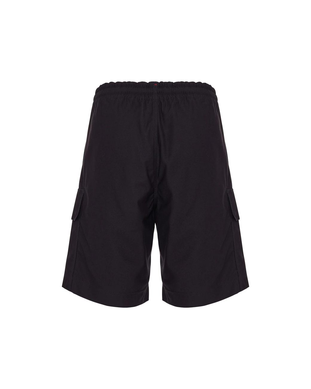 Moncler Blue Cotton Gabardine Cargo Shorts for men