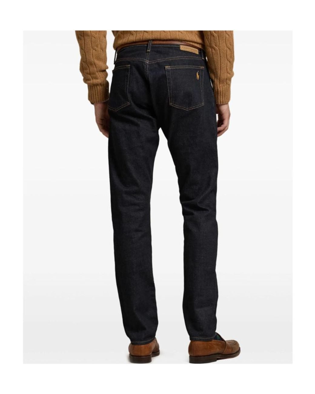 Polo Ralph Lauren Blue Logo-Patch Jeans for men