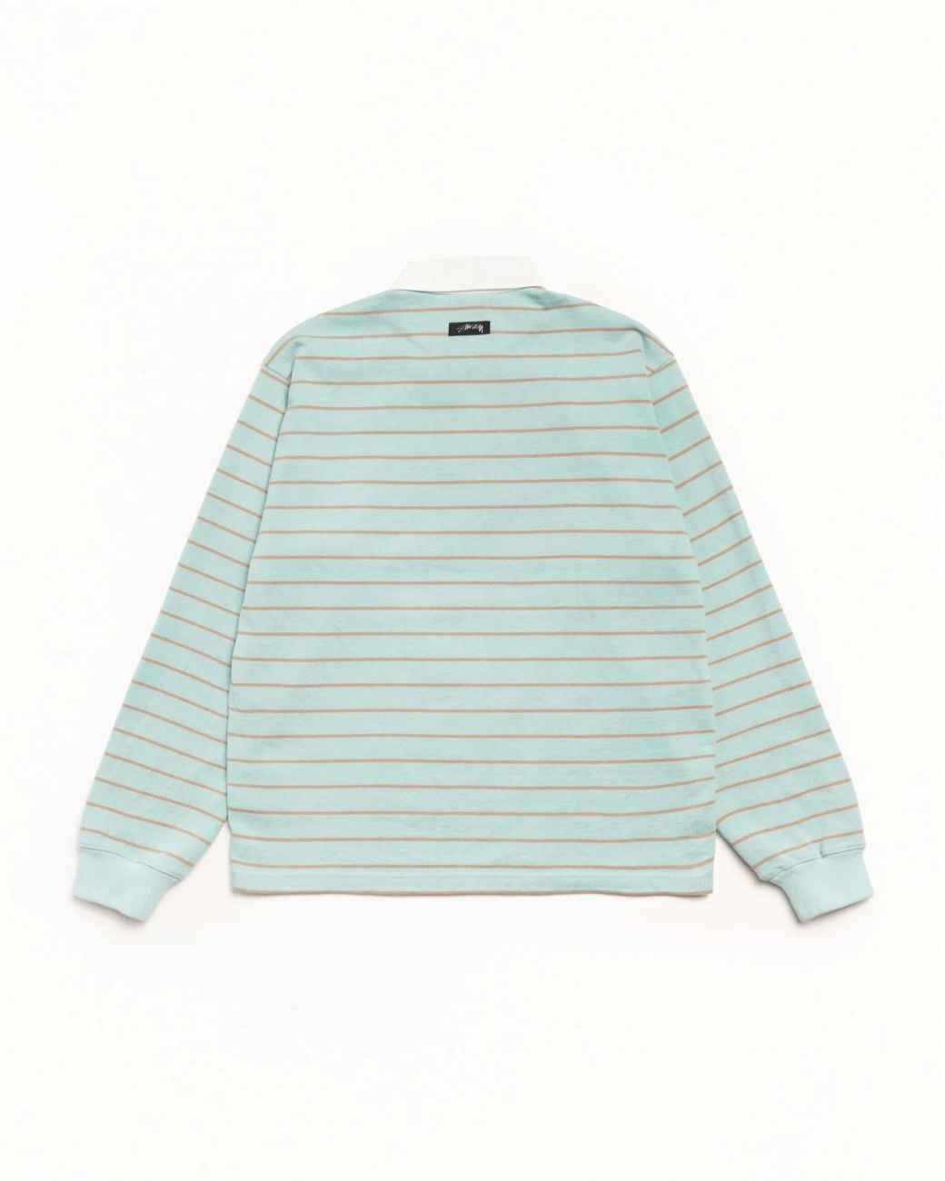 Stussy Blue Striped Rugby Shirt for men
