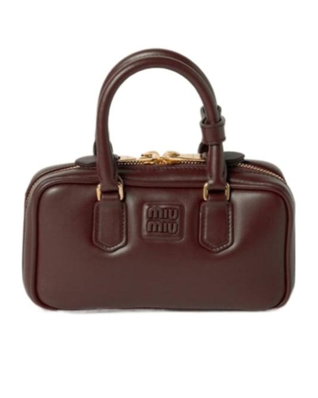 Miu Miu Brown Arcadie Leather Mini-Bag