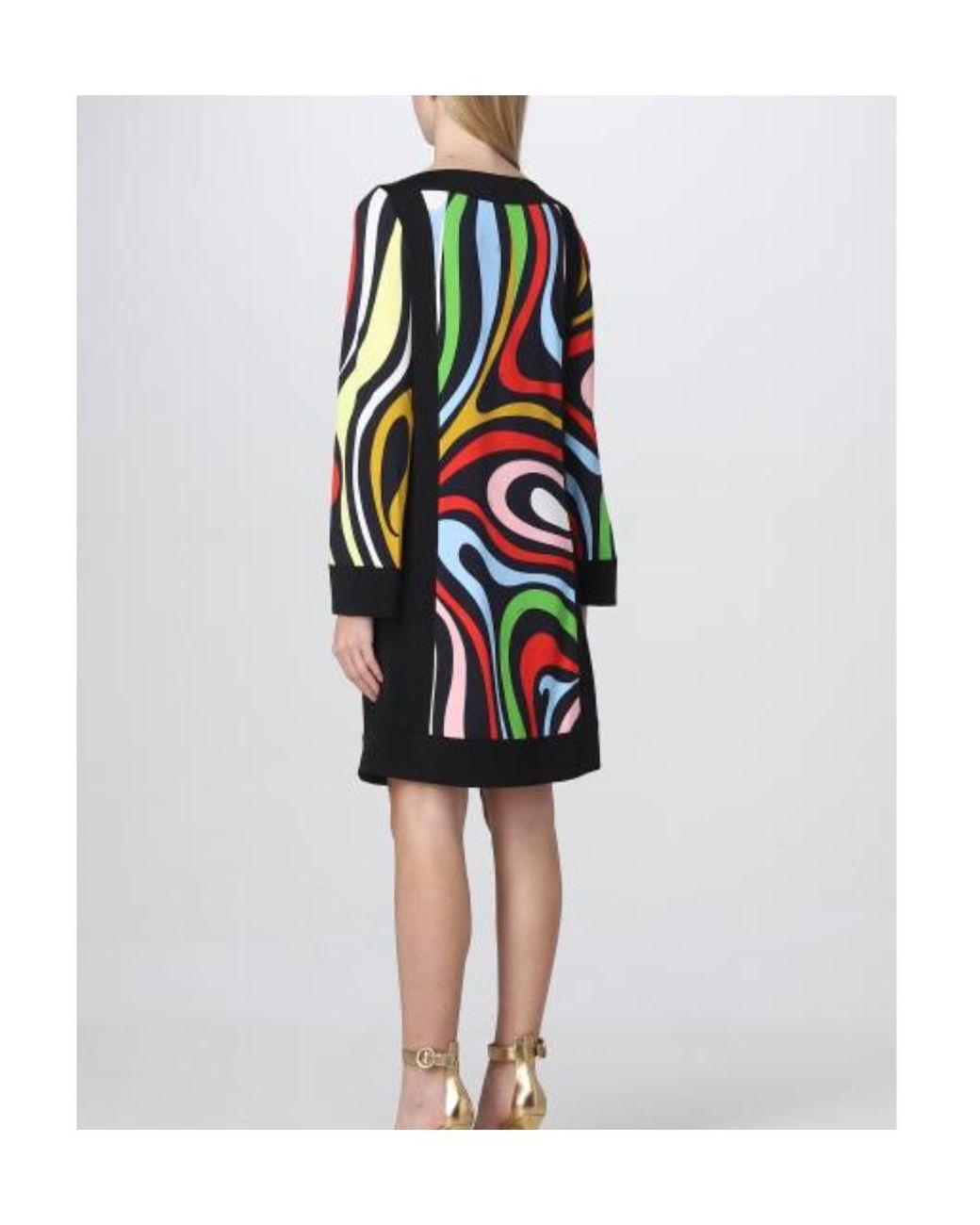 Emilio Pucci Red Marmo-Print Mini Dress