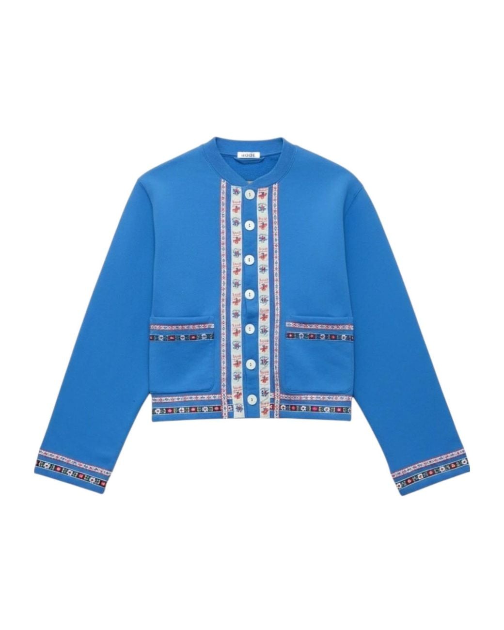 Bode Blue Ribbon Cardigan