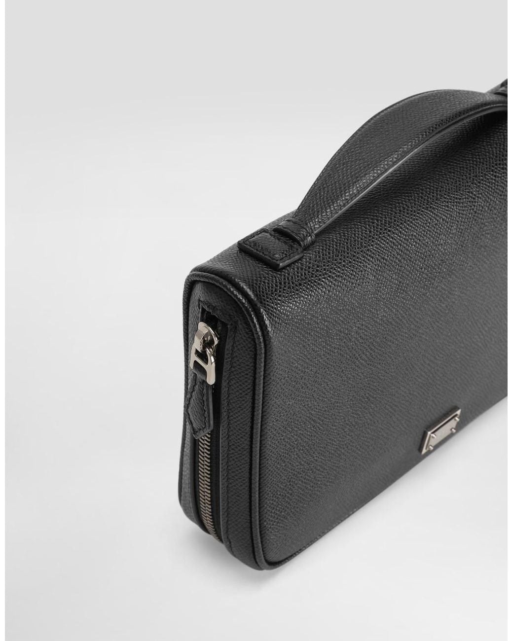 Dolce & Gabbana Black Sicily Clutch Bag for men