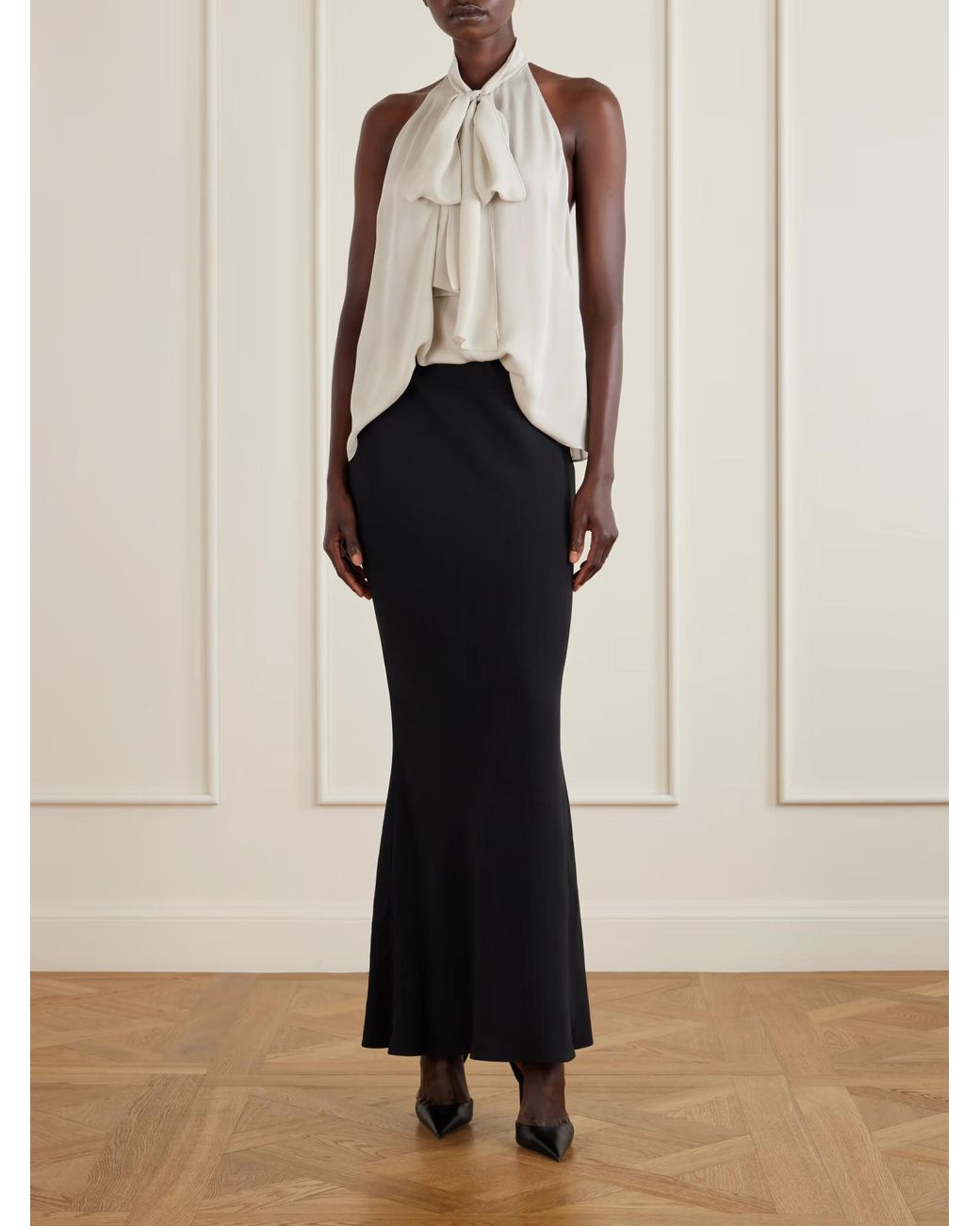 Tom Ford White Halter Neck Sleeveless Top