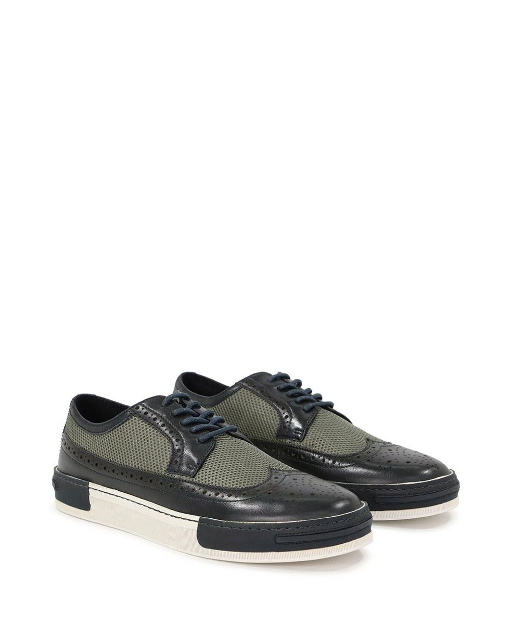 Armani Jeans Black Stitching Detail Casual Sneakers for men