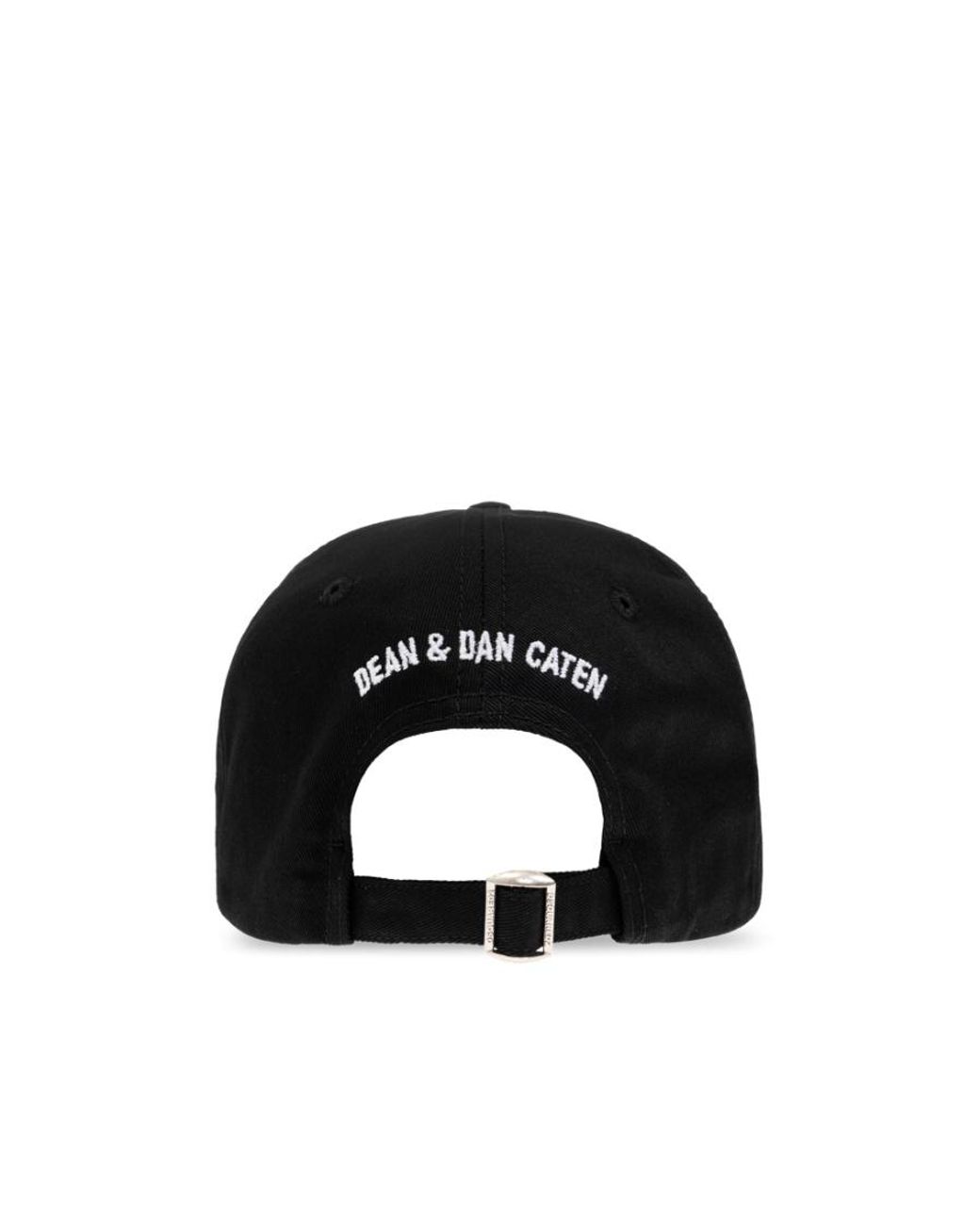 DSquared² Black Logo Embroidered Baseball Cap for men