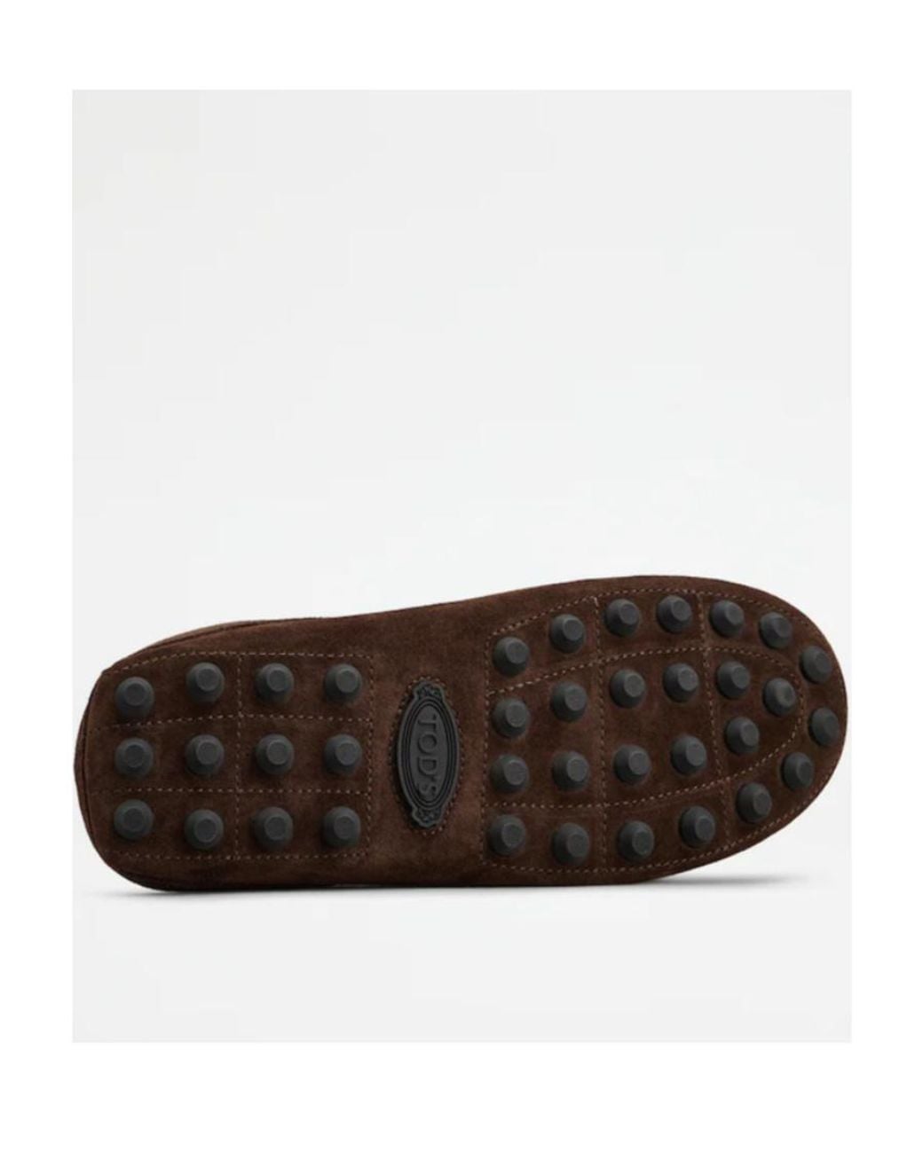Tod's Brown Gommino Bubble Suede Mules for men