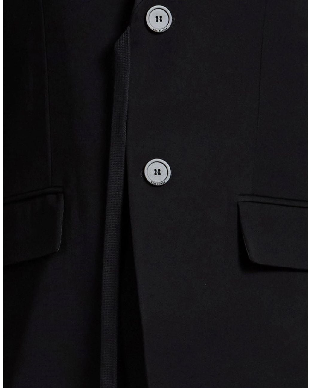 Balenciaga Black Single-Breasted Blazer