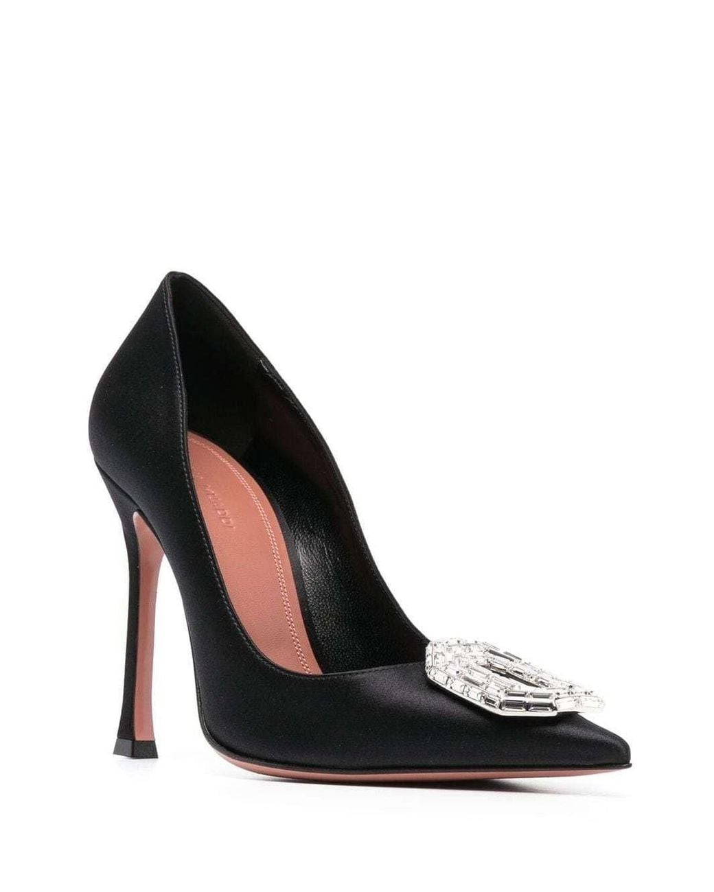 AMINA MUADDI Blue Camelia Crystal-Embellished 105Mm Pumps