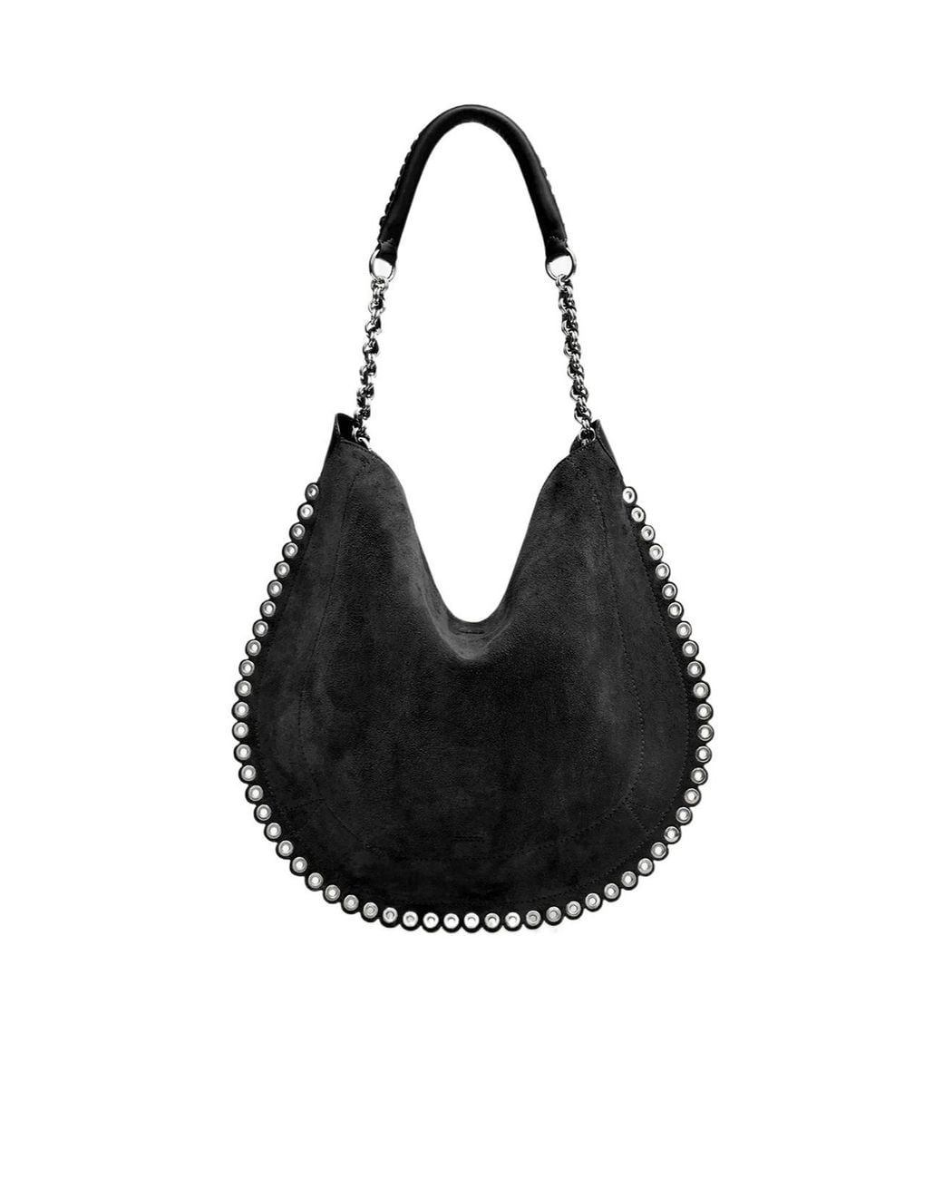 Isabel Marant Black Oskan Hobo Soft Shoulder Bag