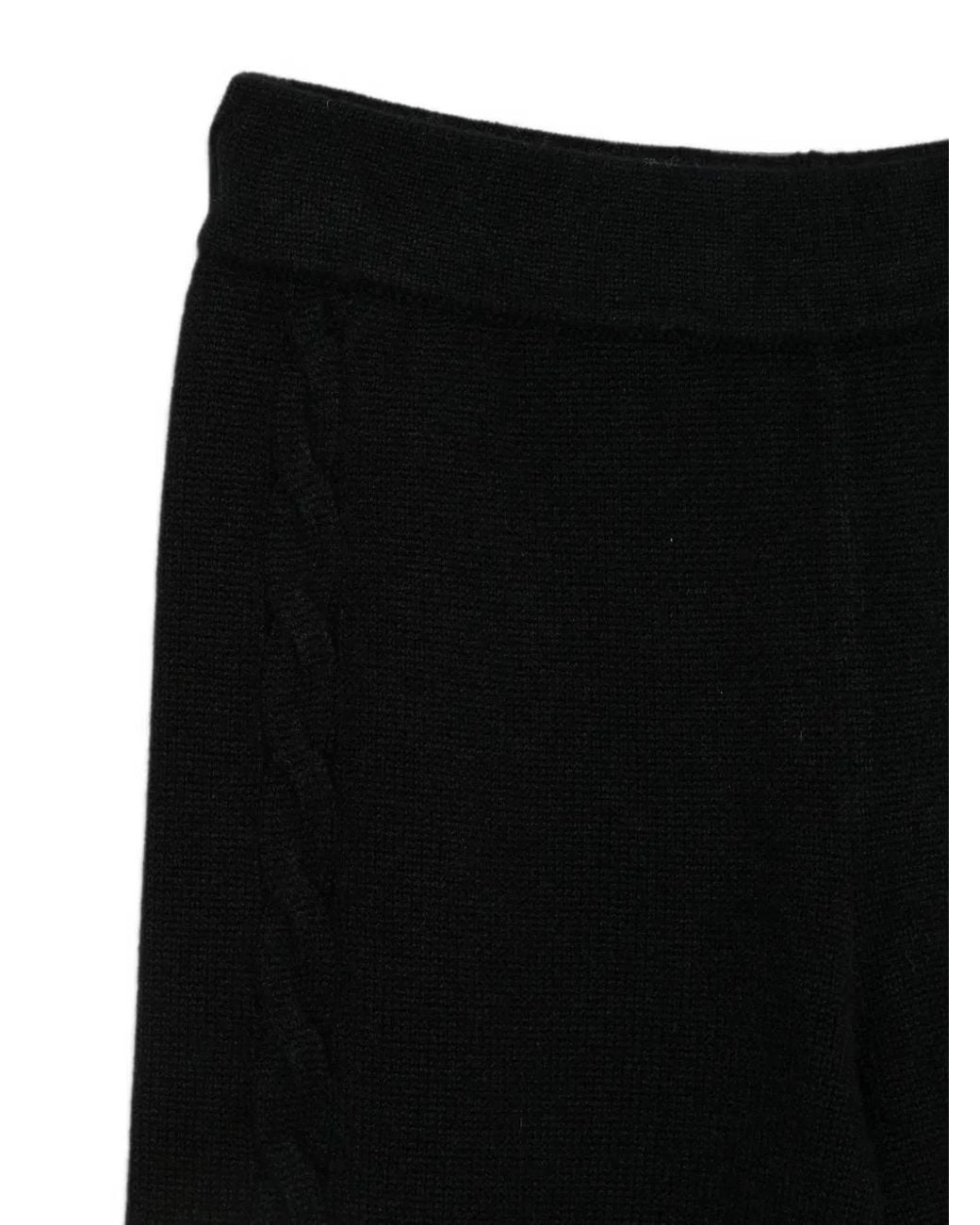 Lisa Yang Black Wide-Leg Casual Pants