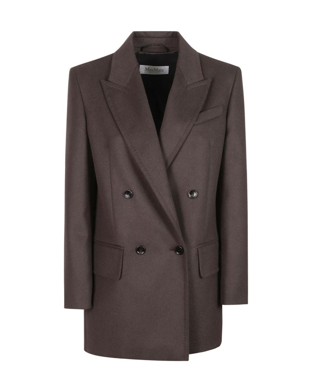 Max Mara Brown Olimpia Double-Breasted Blazer