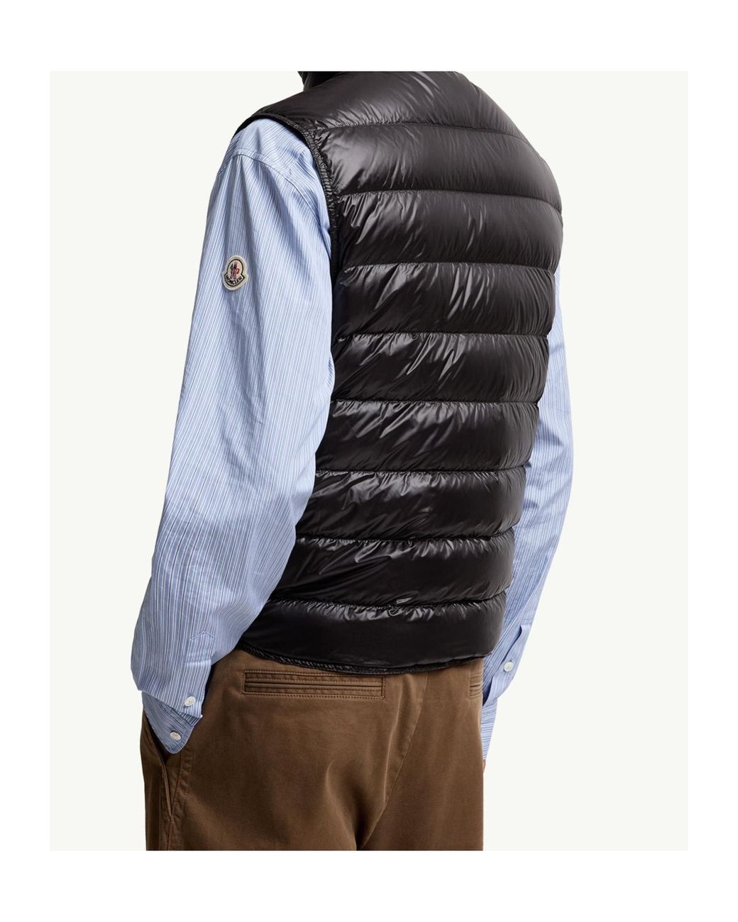 Moncler Black Vests for men