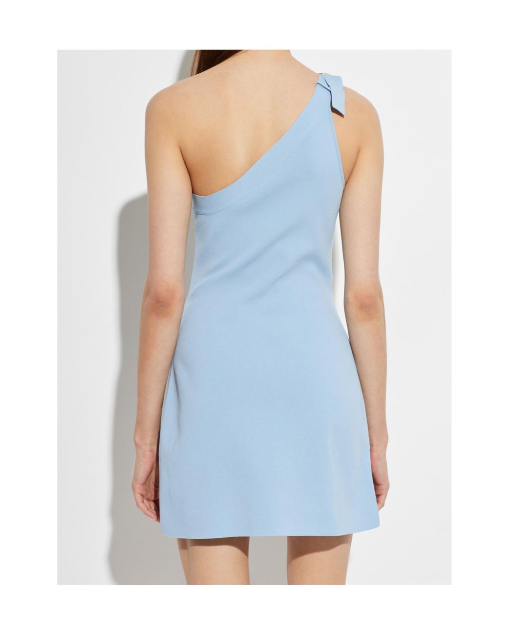 Cult Gaia Blue Mendela One-Shoulder Dress