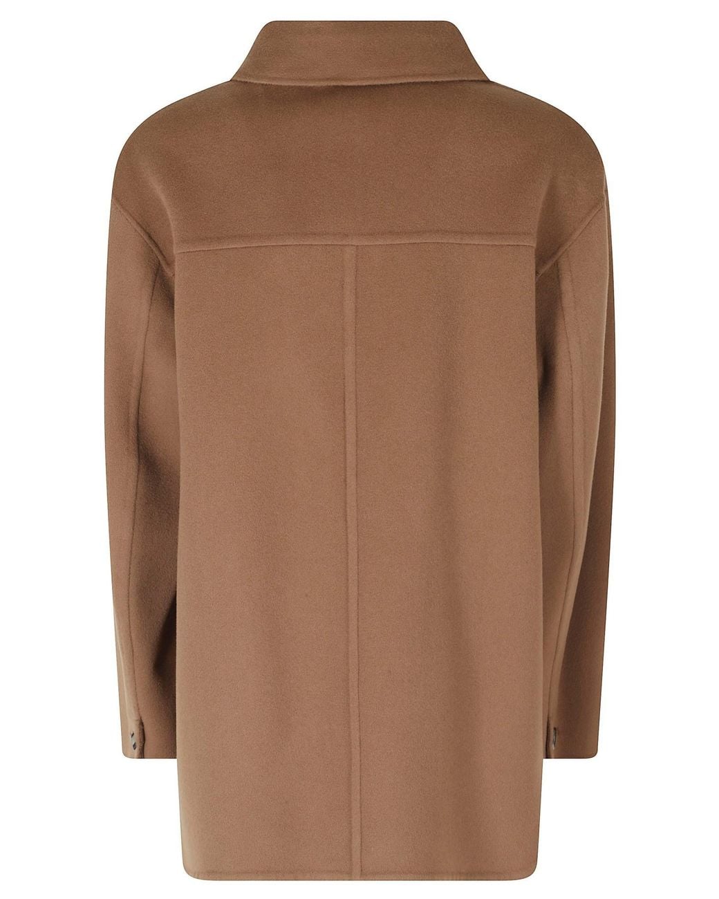 Max Mara Brown 'S Smmgiugno Button-Up Coat