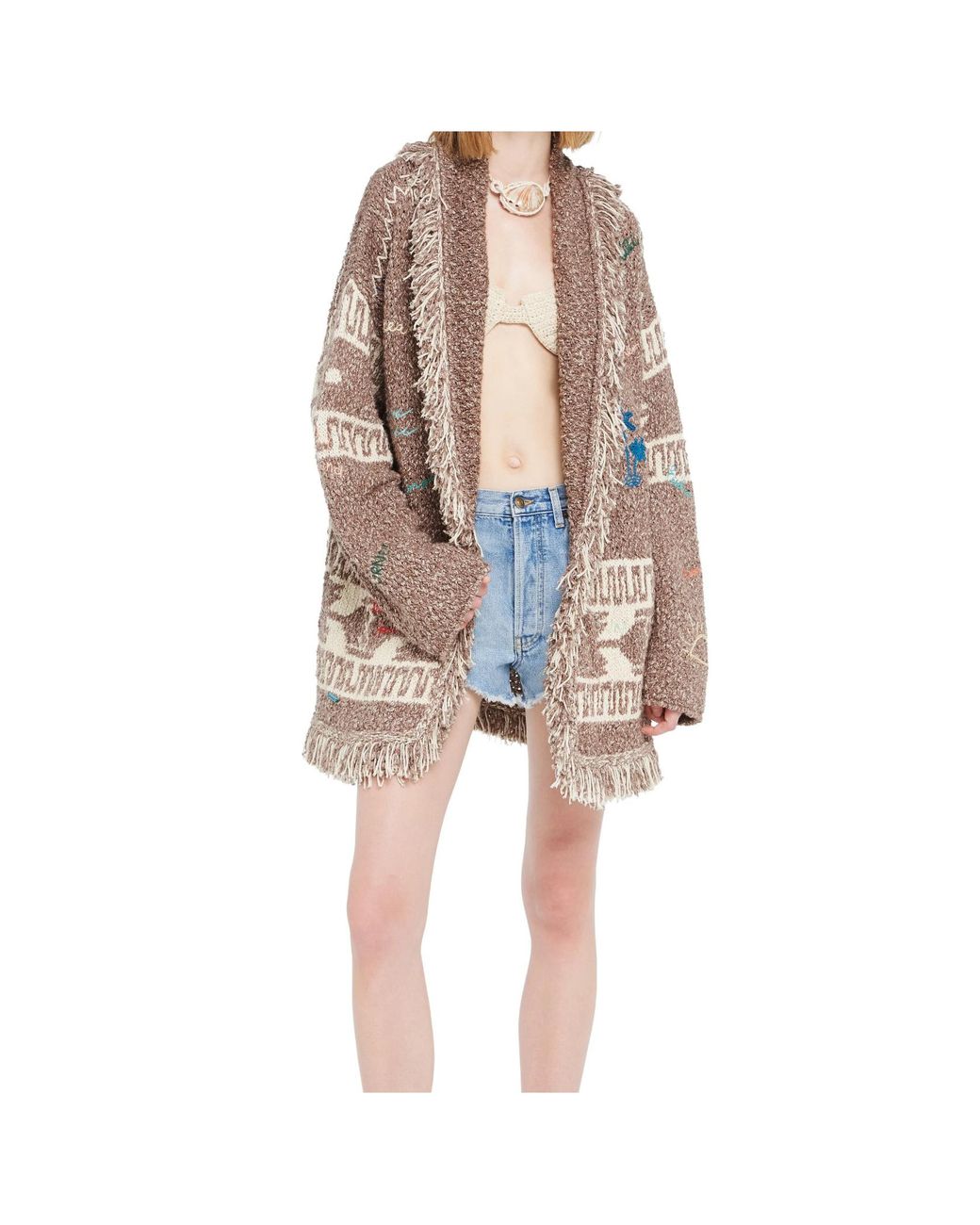 Alanui Multicolor Written By The Ocean Cardigan