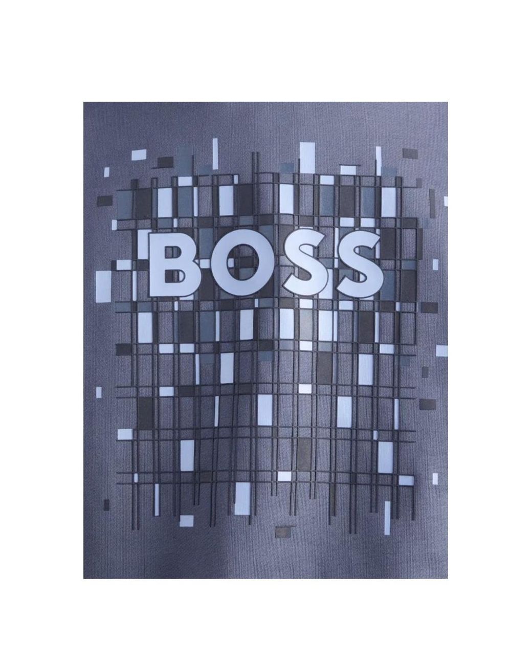 Boss Blue Crew Neck Long-Sleeved Sweatshirt for men