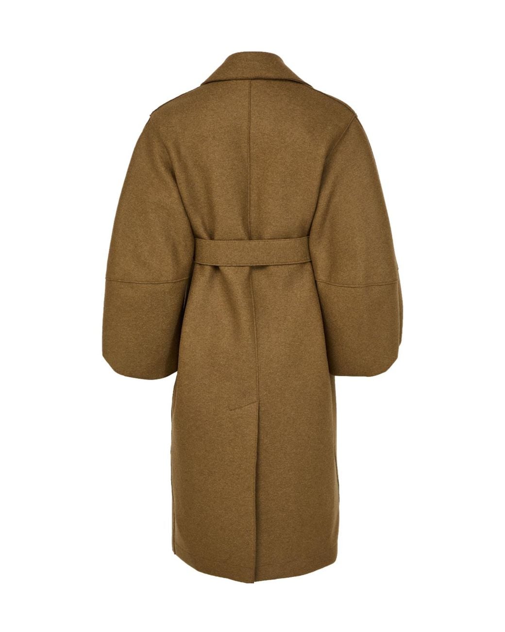 Harris Wharf London Natural Puff-Sleeved Coat