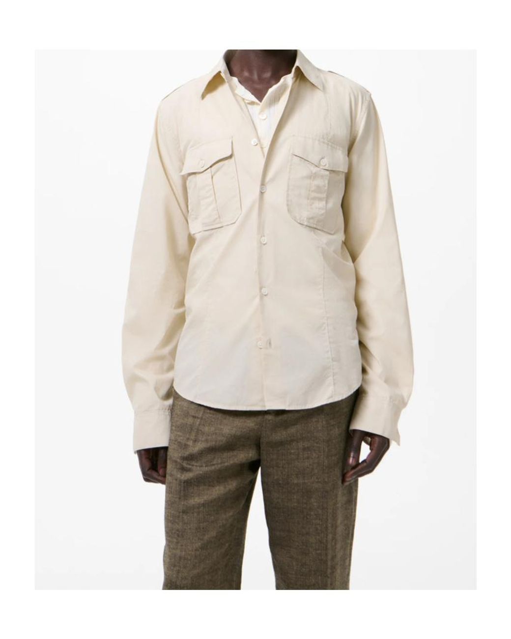 Our Legacy Natural Lean Chest-Pockets Shirt for men