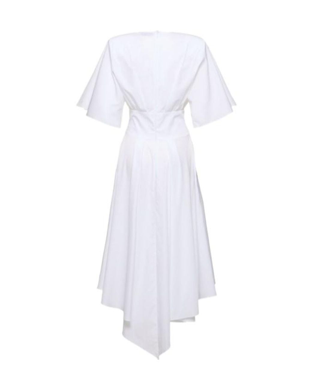 Alexandre Vauthier White Short-Sleeved Horn Dress